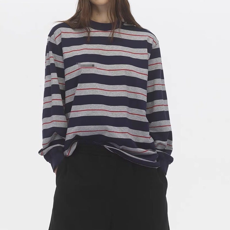 Women's Stripe Long Sleeve T-Shirt - Image 2