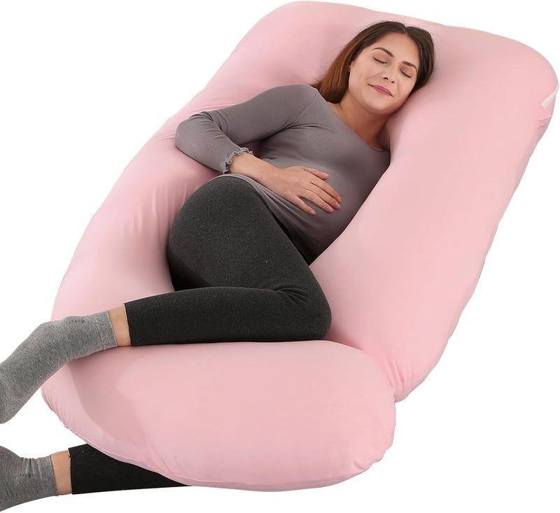 Victostar Pregnancy Pillow57 inches U Shaped Maternity Pillow with Removable Cover Full Body Pillow Support for Back HIPS Legs Belly - Image 1
