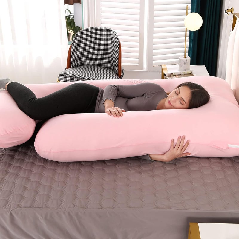 Victostar Pregnancy Pillow57 inches U Shaped Maternity Pillow with Removable Cover Full Body Pillow Support for Back HIPS Legs Belly - Image 2