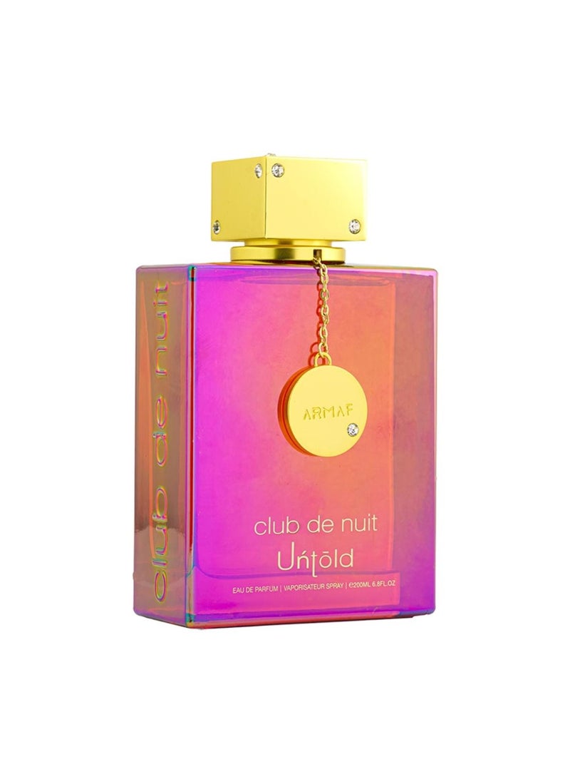 Armaf Armaf Club De Nuit Untold Eau De Parfum For Unisex 200ML, Amber Fragrance, Perfumes For Men, Perfume For Women, Colourful 