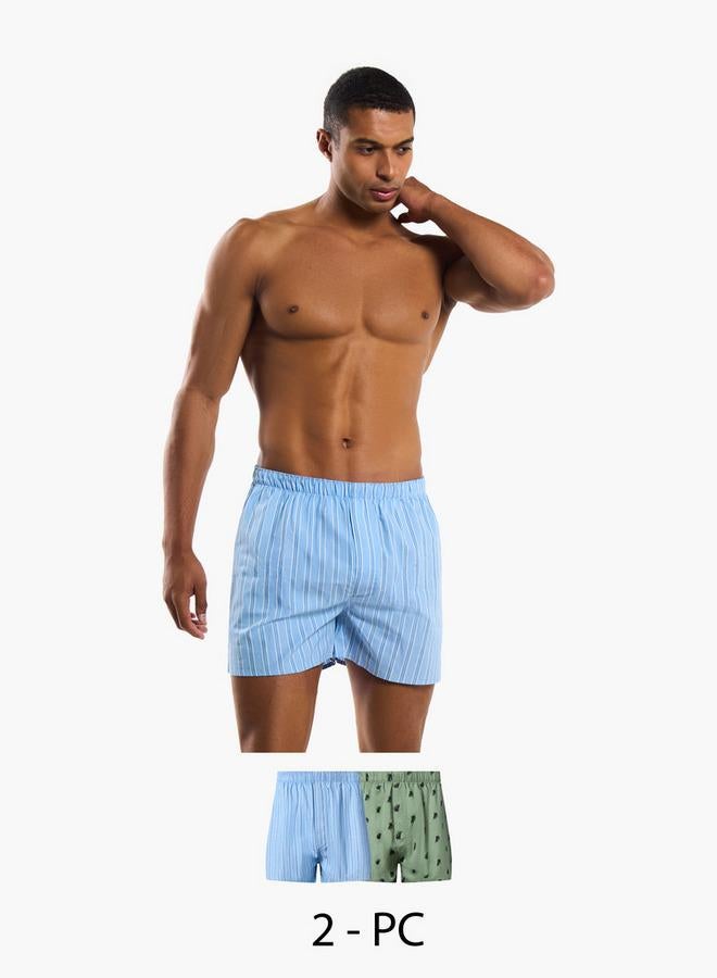 Splash FAV Men Printed Cotton Boxers - Pack of 2 - Image 1