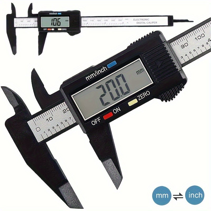 100mm Electronic Digital Caliper, Carbon Fiber Dial - Image 4