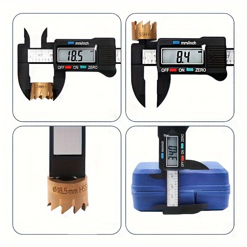 100mm Electronic Digital Caliper, Carbon Fiber Dial - Image 3