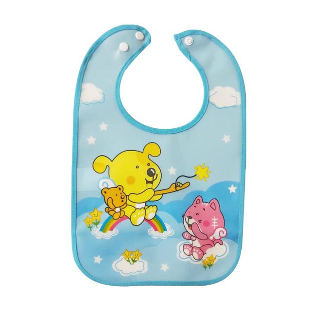 BabyGo Waterproof Baby Starter Bibs | Soft & Comfortable Feeding, Teething & Drooling Apron, Gentle on Baby Skin, Absorbent & Washable Apron Bibs for Infants | Pack of 5 (Multicolor) - Image 5