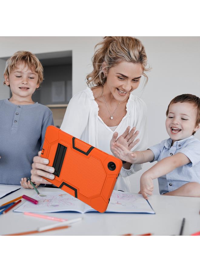 erorex Case For Samsung Galaxy Tab A9+ X216 Contrast Color Robot Silicone Hybrid PC Tablet Case with Holder - Image 5