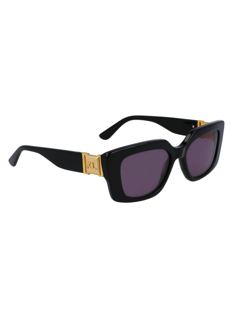 Karl Lagerfeld FULL RIM ACETATE ACETATE KARL LAGERFELD SUNS KL6125S 5217 (001) BLACK - Image 3