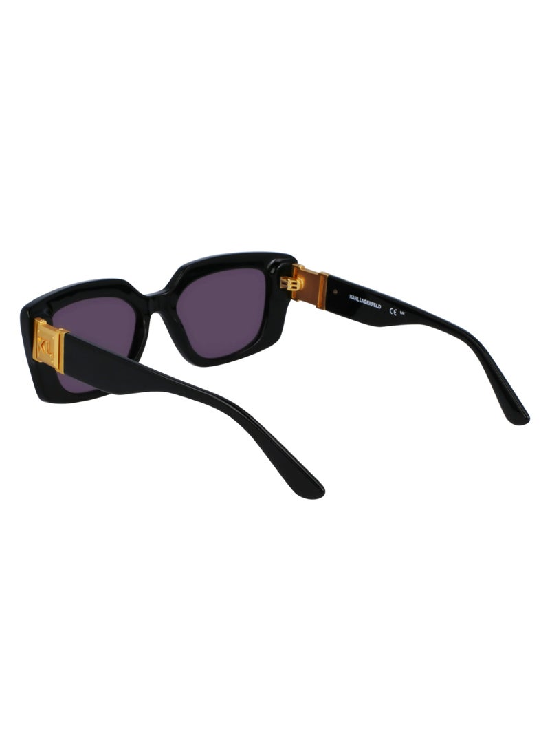 Karl Lagerfeld FULL RIM ACETATE ACETATE KARL LAGERFELD SUNS KL6125S 5217 (001) BLACK - Image 4