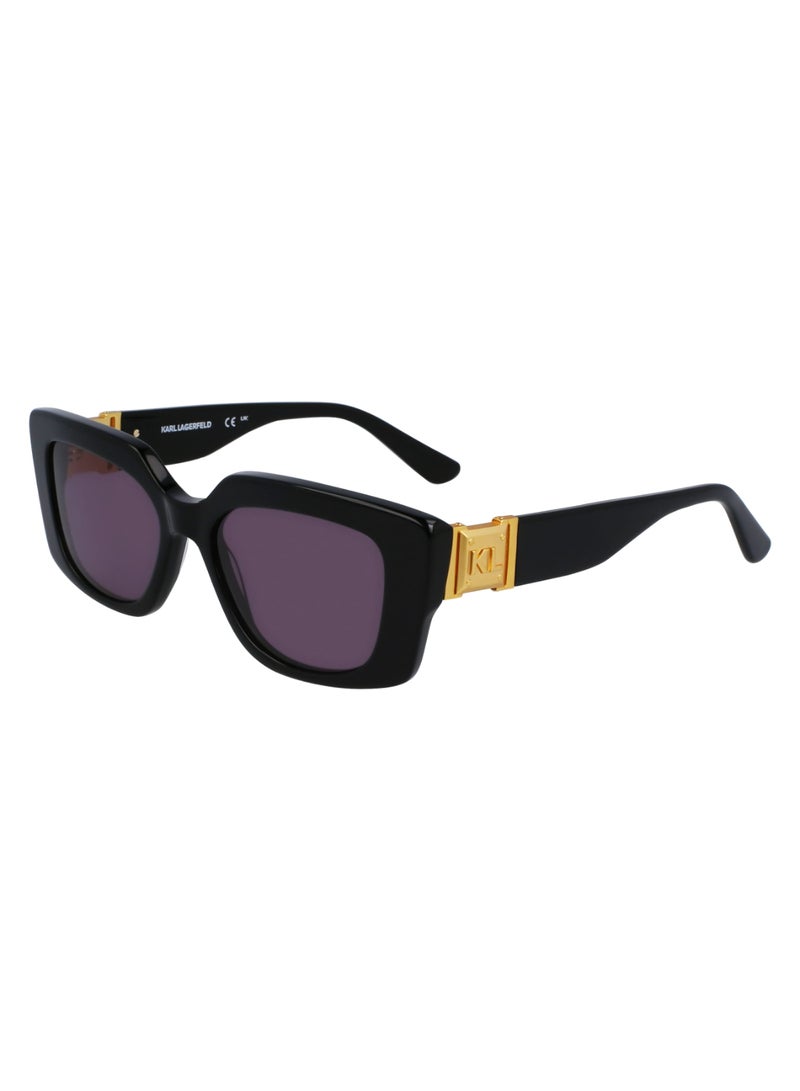 Karl Lagerfeld FULL RIM ACETATE ACETATE KARL LAGERFELD SUNS KL6125S 5217 (001) BLACK - Image 1