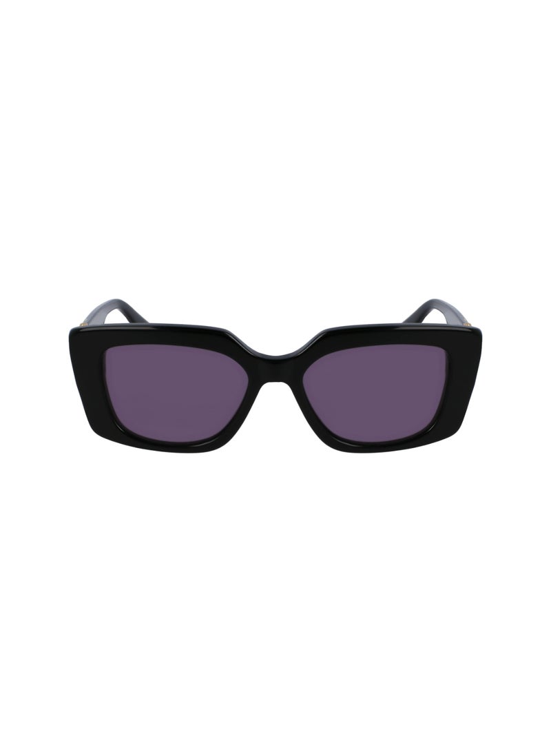 Karl Lagerfeld FULL RIM ACETATE ACETATE KARL LAGERFELD SUNS KL6125S 5217 (001) BLACK - Image 2
