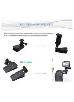 Y&D Camera Chest Mount Strap Harness Fit for AKASO DJI Osmo Adjustable Cell Phone with Sports Installation Bracket kit Mobile Backpack Clip Holder  - Image 4