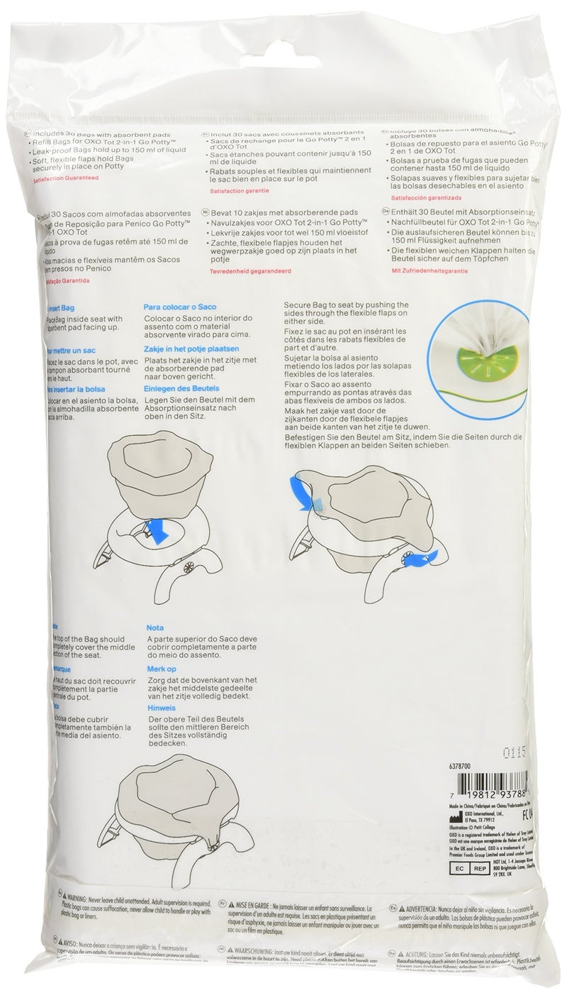 OXO Tot 2-in-1 Go Potty Refill Bags - 30 Pack - Image 2