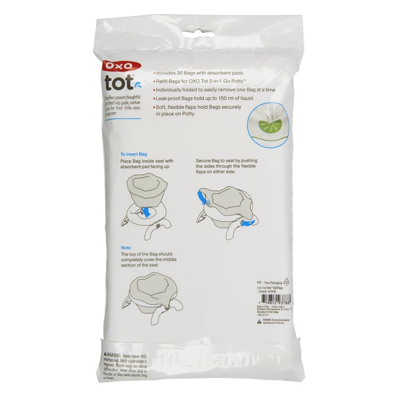 OXO Tot 2-in-1 Go Potty Refill Bags - 30 Pack - Image 3