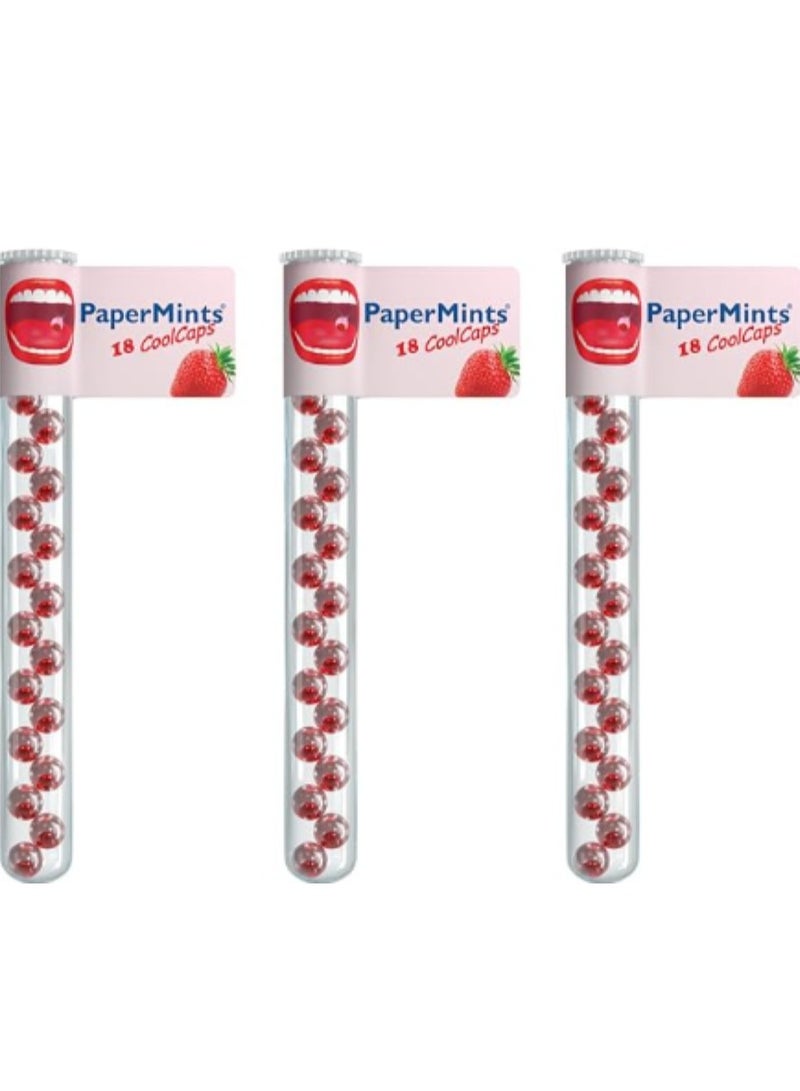 papermints Papermints Cool Caps Strawberry 3PCS