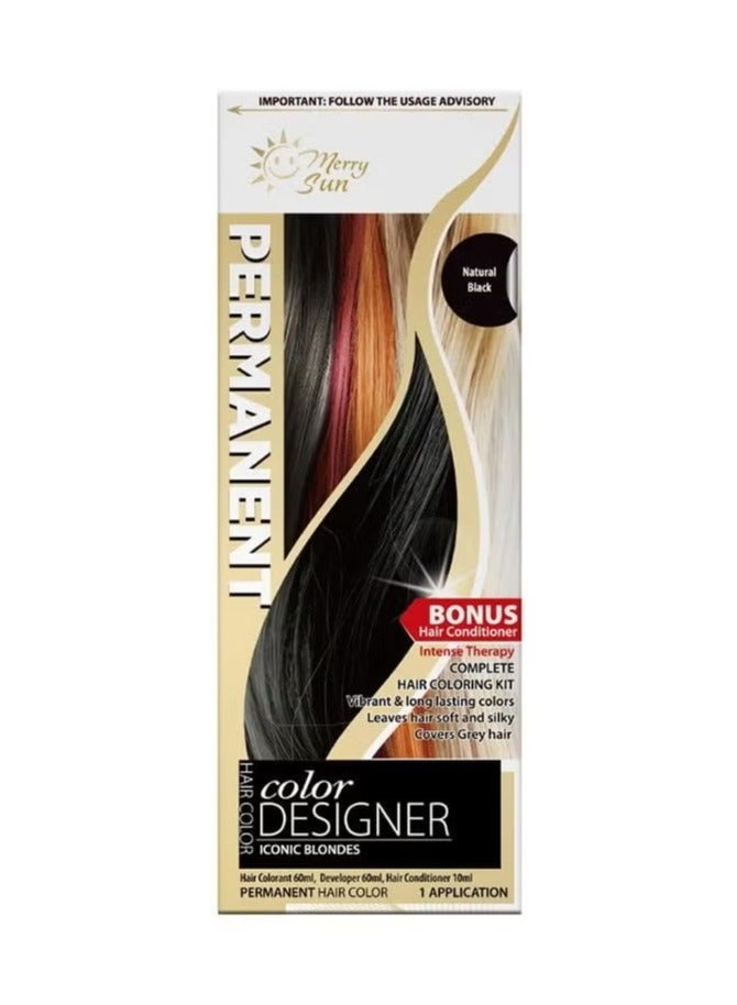 ميلاد سعيد صبغة شعر دائمة من ميري صن - أسود طبيعي