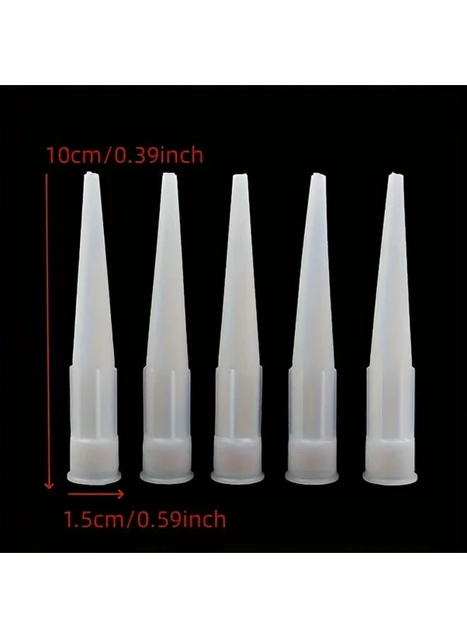 20Pcs Universal Slit Mouth Silicone Glue Gun Nozzles For Caulking And DIY Crafts - Image 3