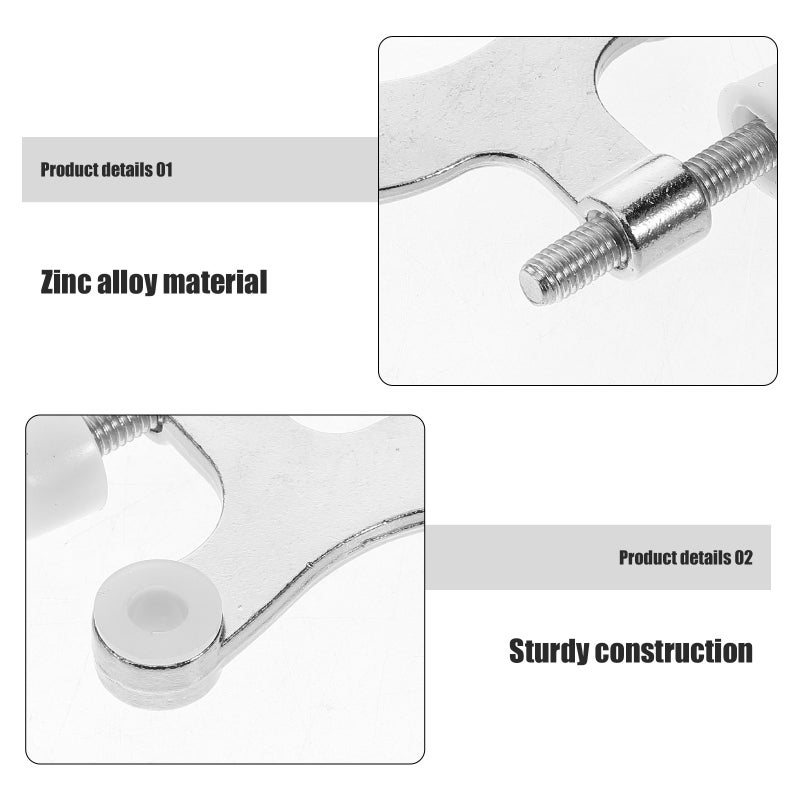 15pcs Heavy-Duty Zinc Alloy Hinge Door Adjustable Door Stops Door Adjustment Tool Door Hinge Wall Door Wall Protector - Image 3