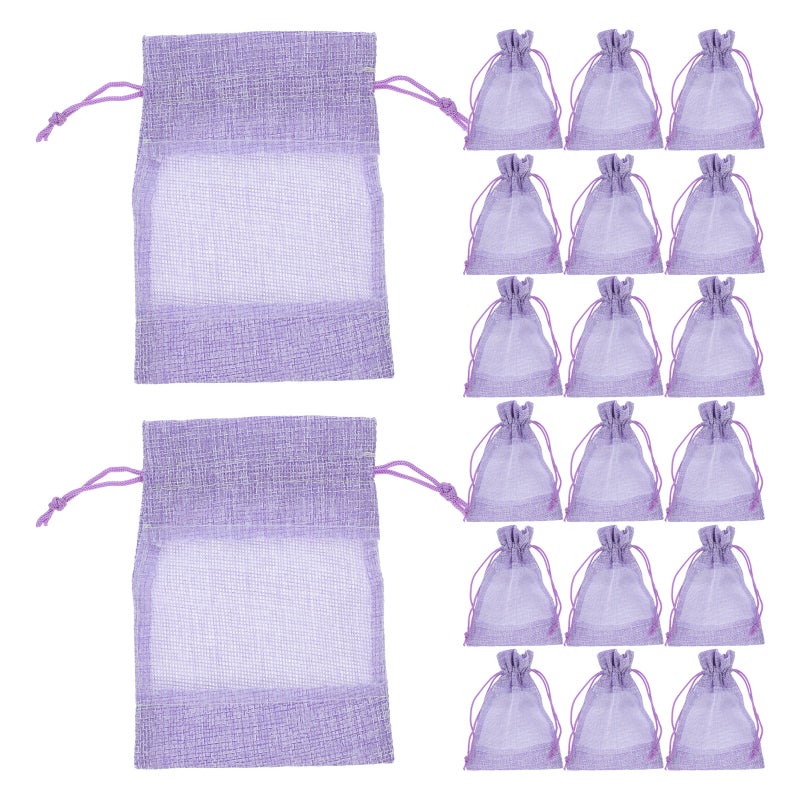 20pcs Pouches Portable Sundries Storage Bags Drawstring Pouches Sundries Pouches Empty Bags Reusable Drawstring Bags, - Image 4