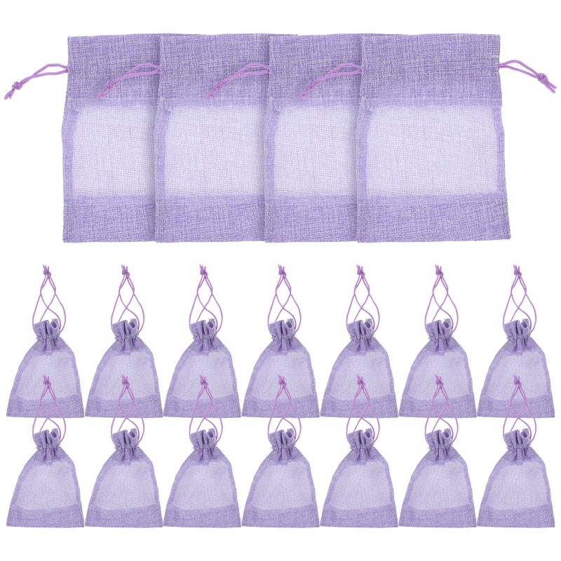 20pcs Pouches Portable Sundries Storage Bags Drawstring Pouches Sundries Pouches Empty Bags Reusable Drawstring Bags, - Image 5