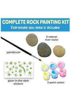 Creativity for Kids Creativity for Kids Glow In The Dark Rocks Kit - DIY Craft, Paint, Glow Stones, Rock Art, Outdoor Decor, Kids Creative Project, Glow Crafts, Nighttime Fun  - Image 3