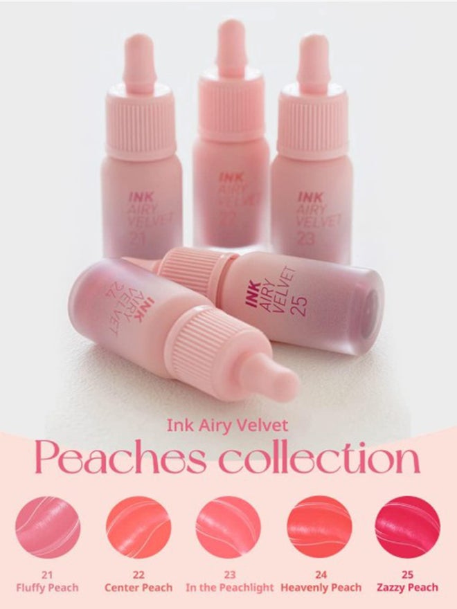 PERIPERA Ink Airy Velvet Lip Tint 023 In The Peachlight - Image 3