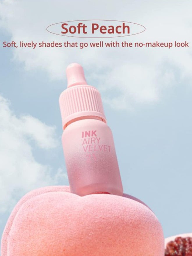 PERIPERA Ink Airy Velvet Lip Tint 023 In The Peachlight - Image 2