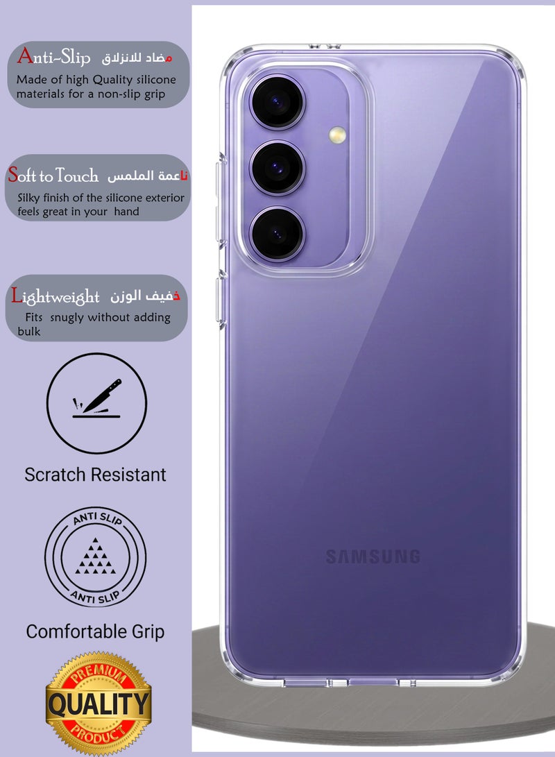 Samsung Galaxy S26 Plus Premium Case | Premium Silicone Case Cover Designed for Samsung Galaxy S26 Plus |Samsung Galaxy S26 Plus Case Camera and Drop Protection Thin Protective Back Cover Case for Samsung Galaxy S26 Plus - Clear - Image 3