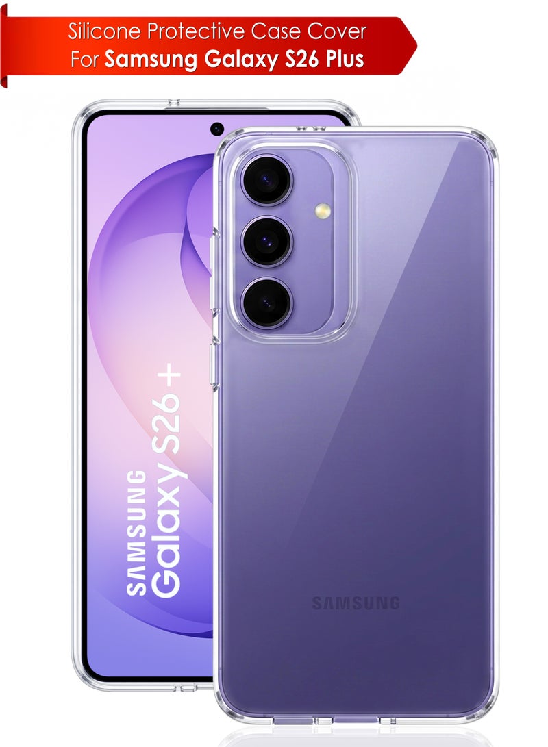 Samsung Galaxy S26 Plus Premium Case | Premium Silicone Case Cover Designed for Samsung Galaxy S26 Plus |Samsung Galaxy S26 Plus Case Camera and Drop Protection Thin Protective Back Cover Case for Samsung Galaxy S26 Plus - Clear - Image 1