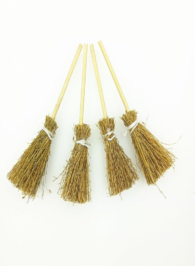 LKQBBSZ Mini Broom Halloween Decorations Wizard Accessory for Halloween Party Birthday Wedding DIY Crafts Accessories (5Pcs Broom Sticks - Image 2