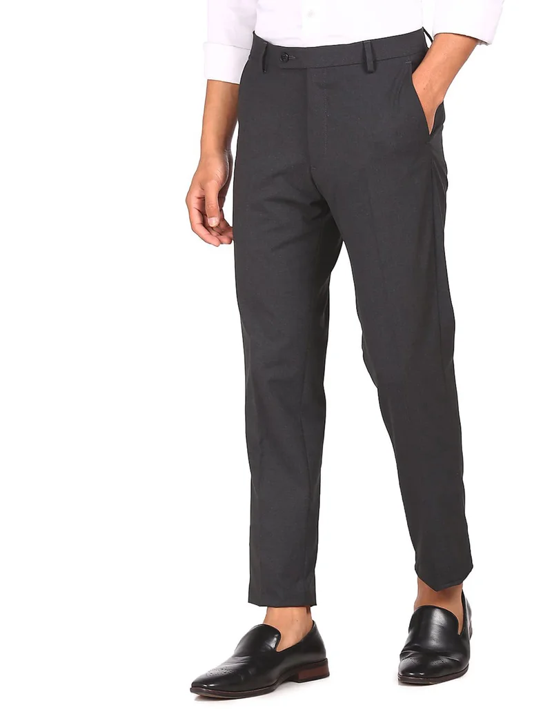 Bi-Stretch Solid Trousers