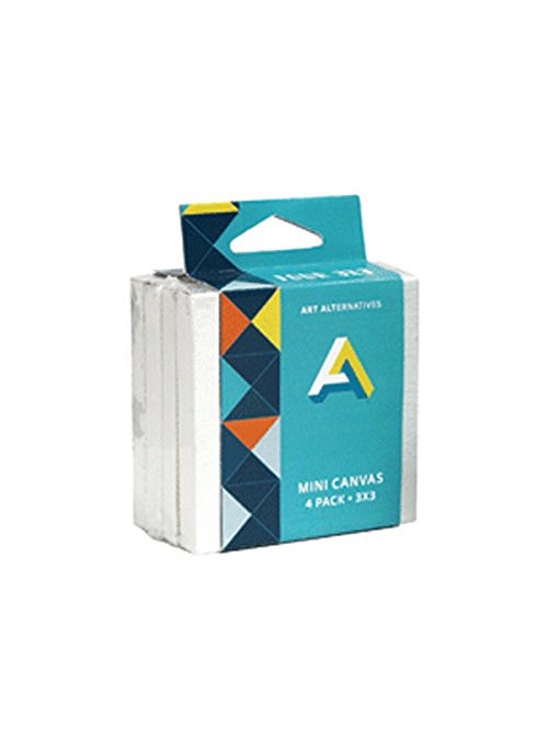 Art Alternatives Art Alternatives Mini Canvas 3 in x 3 in 4Pkg 