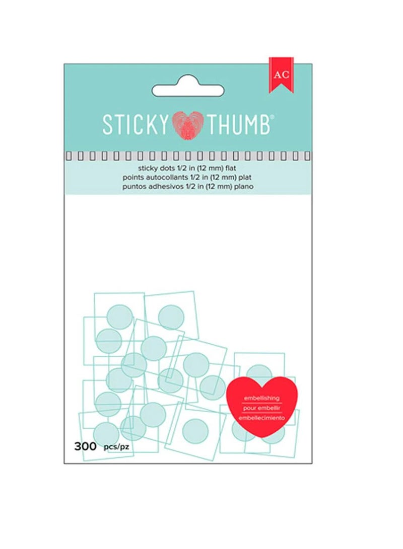 AC Sticky Thumb Sticky Flat Dots 1/4in 300pcs - Image 2