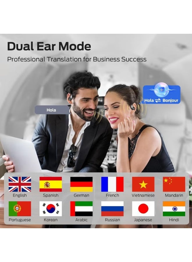 Monster Black Wireless Open Ear Bluetooth Earbuds with Charging Case, Air Conduction Sports Earphones, HD Stereo Sound, Rechargeable Ear Hook Headset with Built-in Mic, Secure Comfortable Fit for Running Gym Cycling Travel Gaming & Daily Use - Image 3