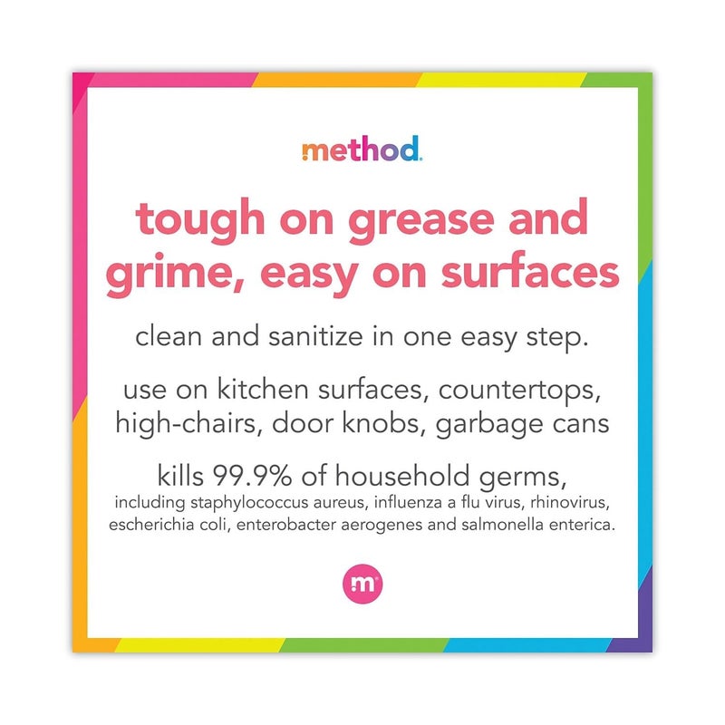 Method Antibacterial Bathroom Cleaner, Kills 99.9% of household germs, Spearmint, 28 Fl Oz (Pack of 8) - Image 3