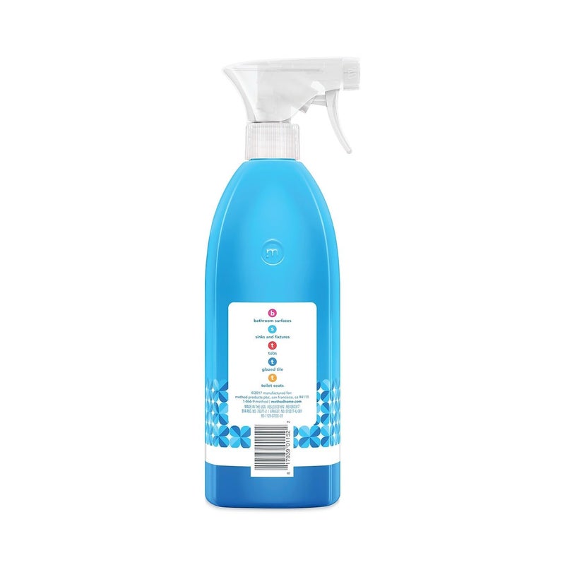Method Antibacterial Bathroom Cleaner, Kills 99.9% of household germs, Spearmint, 28 Fl Oz (Pack of 8) - Image 2