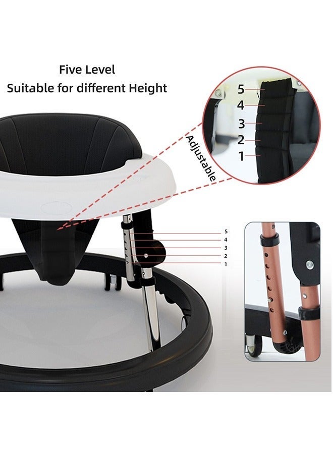 ميكسد مشاية طفل رضيع رضيع مقاوم للسقوط 3 في 1 متعدد الوظائف دفع التعلم ووكر مشايات الأطفال مع عجلات ومقعد للطفل - Image 4
