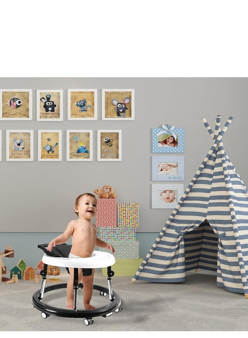 ميكسد مشاية طفل رضيع رضيع مقاوم للسقوط 3 في 1 متعدد الوظائف دفع التعلم ووكر مشايات الأطفال مع عجلات ومقعد للطفل - Image 2