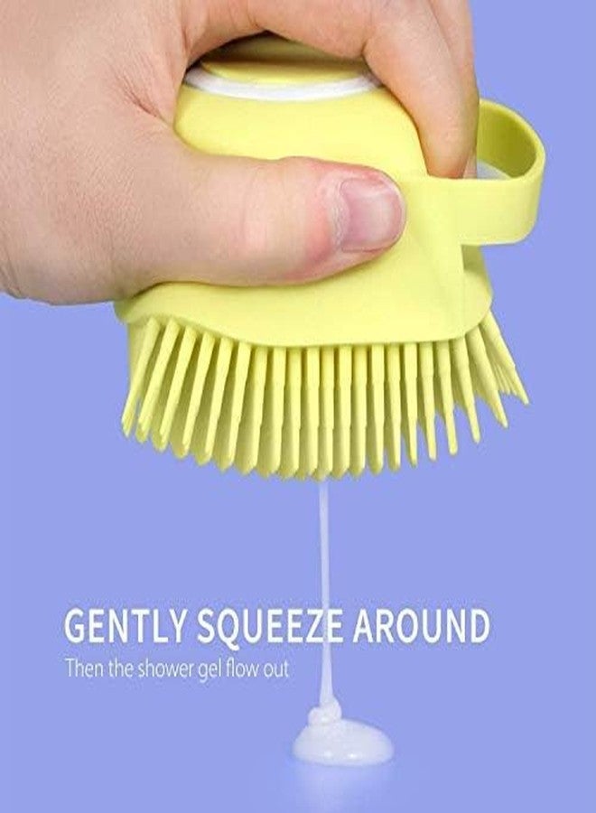 FIGMENT Silicone Body Back Scrubber - Blue Double Side Bathing Brush for Skin Deep Cleaning Massage | Dead Skin Removal Exfoliating Belt for Shower| Back Body Scruber - Image 3