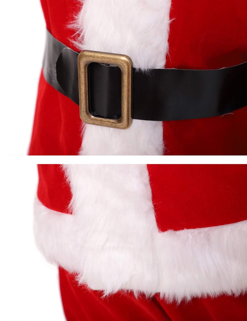 ADOMI Children's Deluxe Santa Suit 10pc. Christmas Child Santa Claus Kids Halloween Costume Cosplay L - Image 5