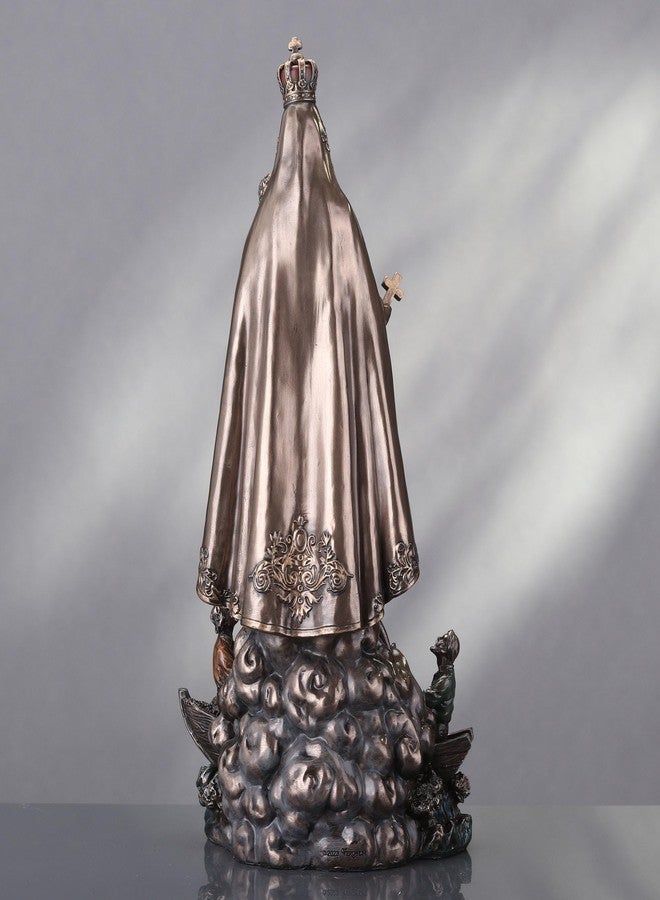 فيرونيز ديزاين تمثال ديني من تصميم فيرونيز، مقاس 10 5/8 بوصة، سيدة المحبة، مصنوع من الراتنج المصبوب على البارد، بلمسة نهائية برونزية. - Image 5