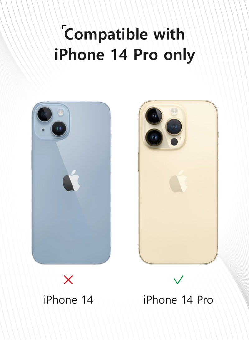 MOBILIUS Matte Case Designed for iPhone 14 Pro (6.1 inch), Military-Grade Drop Protection, Scratch Resistant, Frosted Translucent Back Phone Cover, Black - Image 5