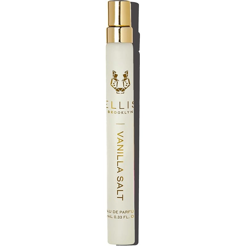إليس بروكلين Ellis Brooklyn VANILLA SALT Eau de Parfum Travel Spray 0.33oz / 10ml - Gourmand Vanilla Perfume with Sea Salt, Luminous Musk, and Jasmine- Clean, Vegan, Cruelty-Free, Long Lasting Perfumes for Women - Image 1