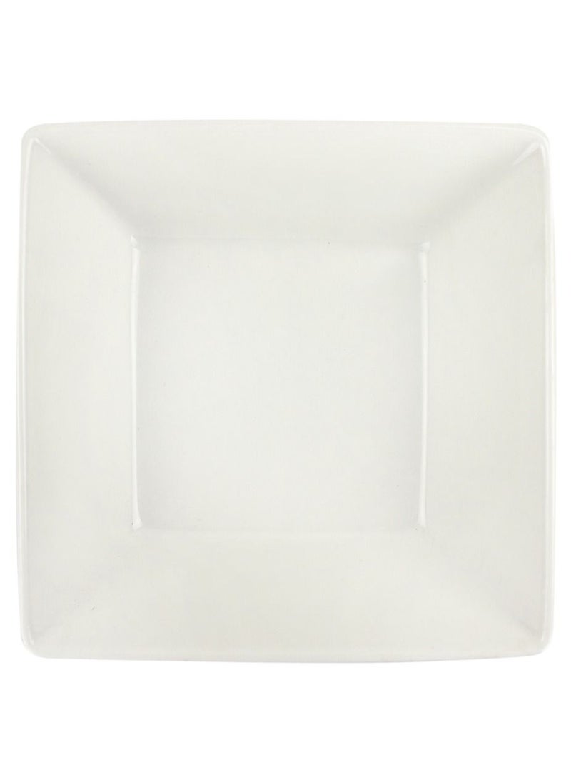 Home Smart Porcelain Square White Serving Bowl 2 Pieces for Salad Spices and More  - Image 4