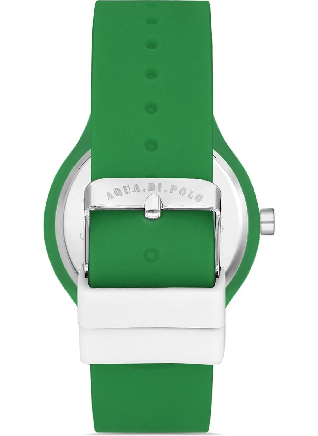 Aqua Di Polo 1987 Women's Green Silicone Strap Analog Wristwatch A9643  - Image 5