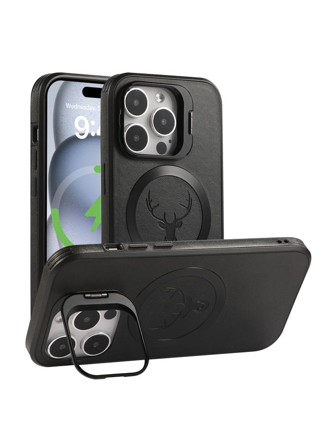 زبون جراب لهاتف iPhone 13 Pro Max Elk Lens Holder Magsafe جراب هاتف مقاوم للصدمات - Image 1