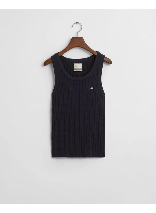 GANT Gant Stretch Cotton Cable Tank Top