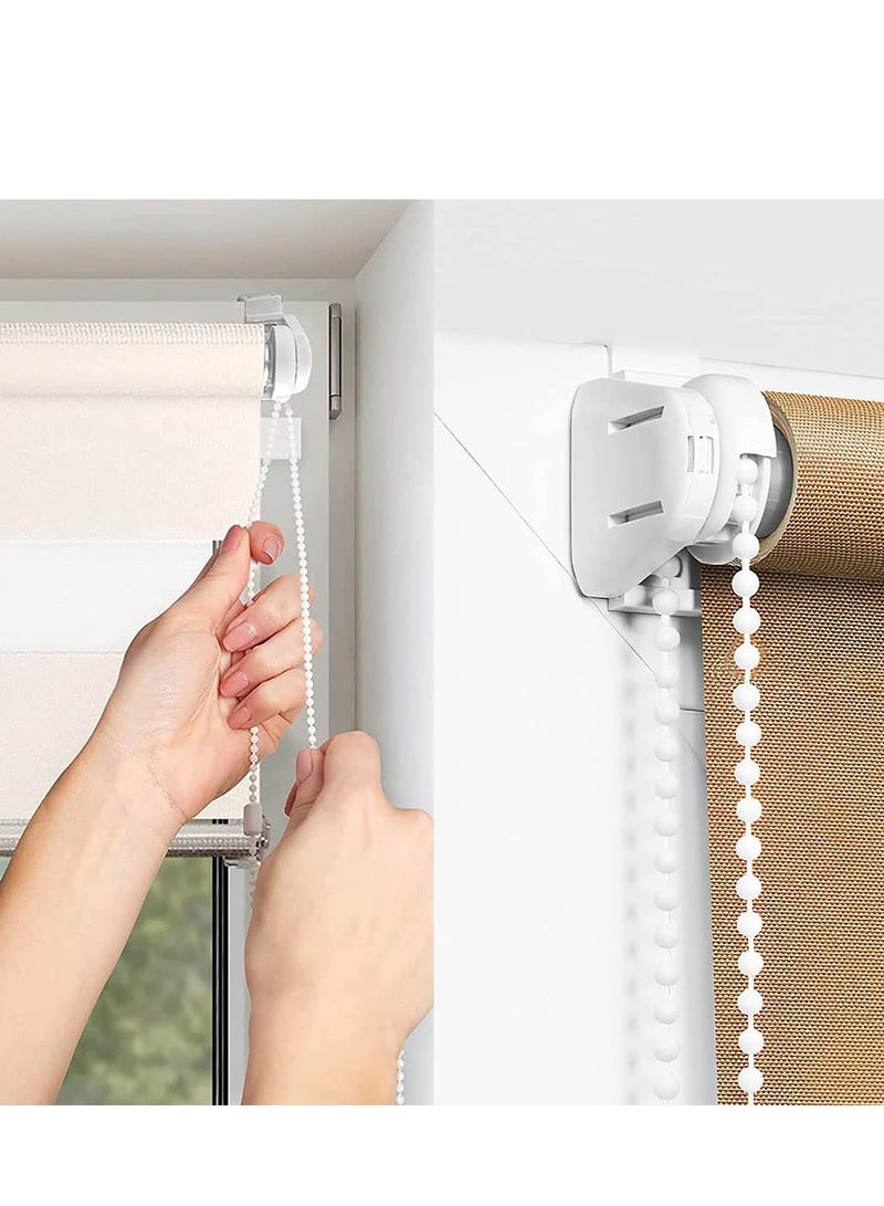 Excefore Roller Blind Spares, Roller Blind Spares with Bracket and Bead Chain, Curtain Roller Accessories for Curtain Rods Roller, Blind Brackets, Long Service Life, 17 mm - Image 4