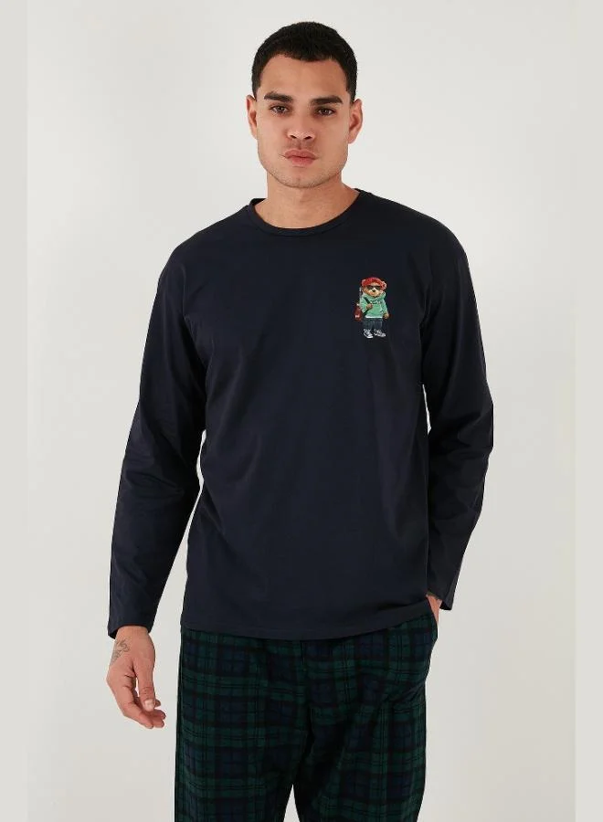 Buratti  Buratti Plaid Regular Fit High Waist Pocket Crew Neck Pajama Set Men's PAJAMAS SET 6574002 for Men | Best Price UAE