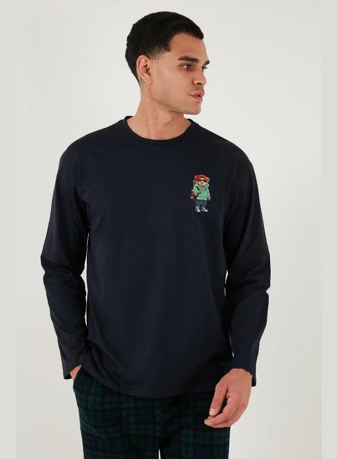 Buratti  Buratti Plaid Regular Fit High Waist Pocket Crew Neck Pajama Set Men's PAJAMAS SET 6574002 for Men | Best Price UAE