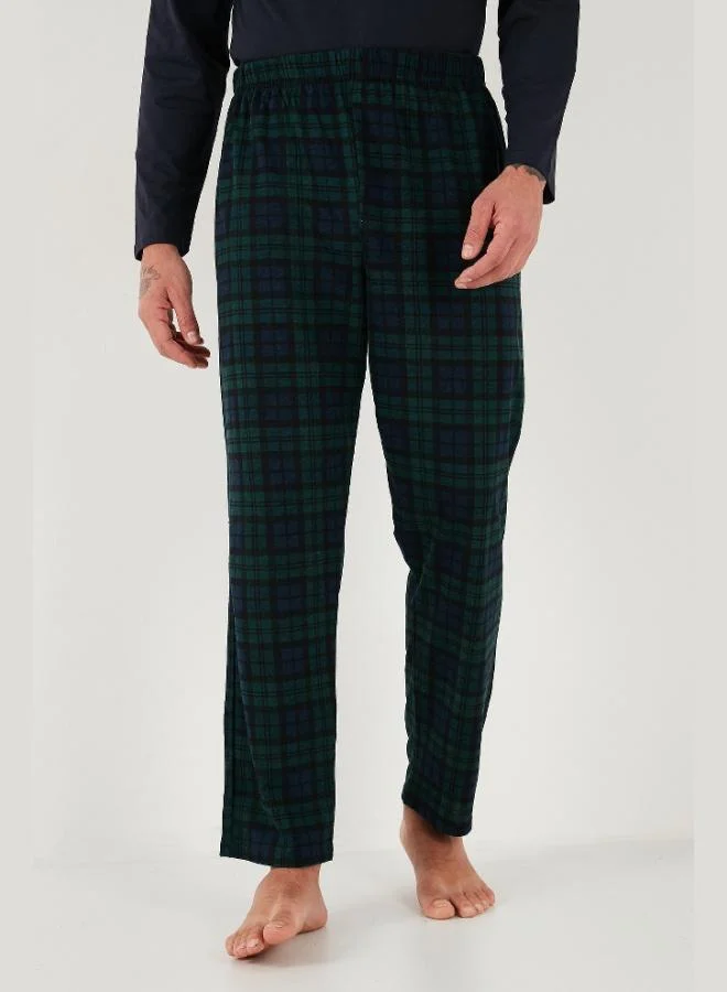 Buratti  Buratti Plaid Regular Fit High Waist Pocket Crew Neck Pajama Set Men's PAJAMAS SET 6574002 for Men | Best Price UAE