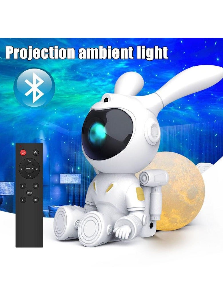 PEETTA Space Rabbit Projector, Suitable for Bedroom Galaxy Projector, Aurora Projector, Night Light Projector Suitable for Children's and Adult playrooms, Home theaters, Ceilings, and Room Decoration - Image 1